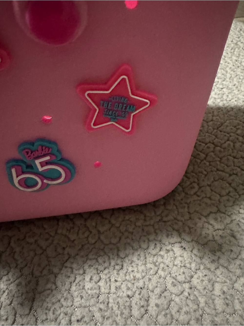 MINISO Barbie Pink Patch Tote Bag - Picture 4 of 6